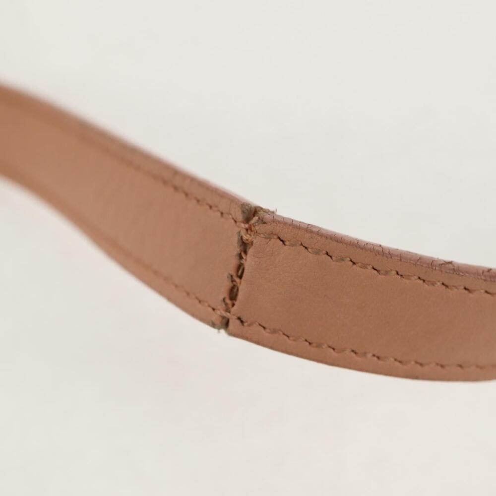 SAINT LAURENT Petit Kabas Hand Bag Leather 2way Pink Gold Auth bs31628 - Picture 9 of 16